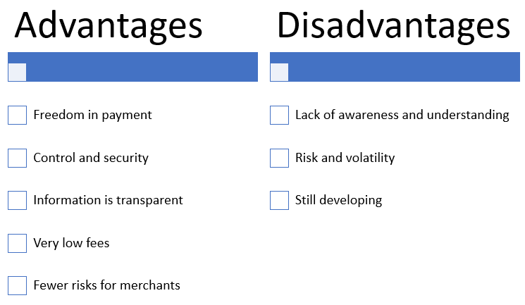 Advantages And Disadvantages Of Cryptocurrency