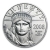 Moneda águila Americana de platino de 1/10 onza 
