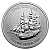 Moneda Bounty Islas Cook de plata de 1 onza