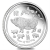 Серебряная монета лунной серии Свинья 1 унция 2019 года выпуска 999 пробы