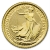 Moneda de oro Britannia británica 2019 de 1/10 onza