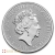 Moneda de platino Britania 2019 de 1 onza 