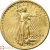 Moneda de Oro Americana águila doble Saint Gaudens 