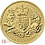 10 x Moneta d'oro con stemma reale britannico da 1 oncia