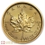 2020 Moneda Hoja de Arce canadiense de 1/10 Onza