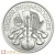 Moneda filarmónica de platino 2020 de 1/25 onza 