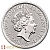 Moneda de plata Royal Arms británica de 1 onza 2020