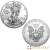 500 x 2021 1 Unze American Eagle Silbermünze