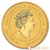 Moneda de oro Tigre Lunar australiano de 1 onza 2022