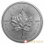 Серебряная монета Канадский кленовый лист 2022 в 1 унцию