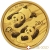 Pièce d'or Panda chinois de 15 grammes, millésime 2022