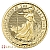 Тубус с 10 монетами из золота Британская Британния 1 унция 2023 г. - Король Чарльз III