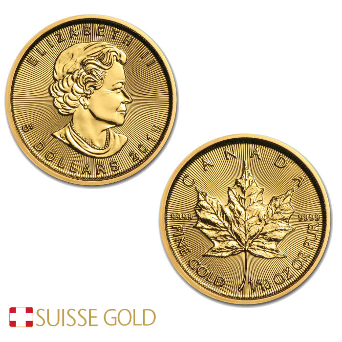 19 1 10 Oz Canadian Maple Leaf Gold Coin