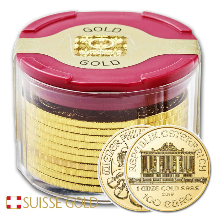 Monster Box 2019 Austrian Philharmonic One Ounce Gold Coins