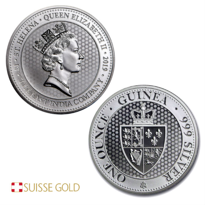 1 oz 2018 Saint Helena Spade Guinea Silver Coin 