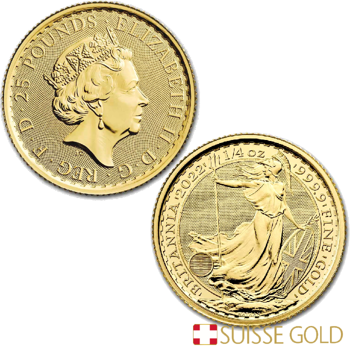 British Britannia 1/4 Ounce Gold Coin