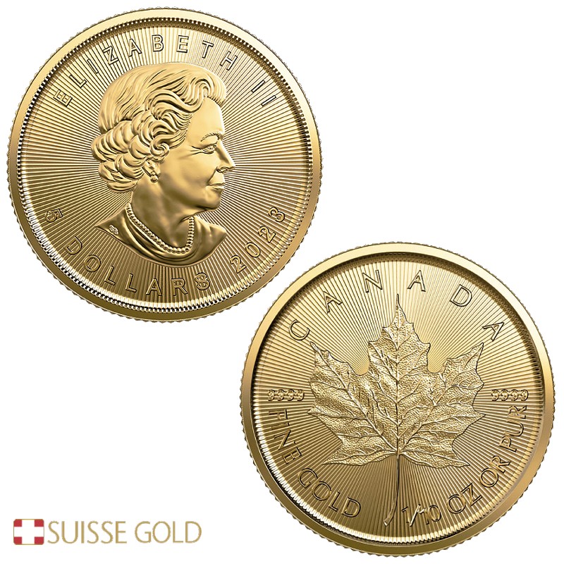 2023 Tenth Ounce Canadian Maple Leaf Gold Coin