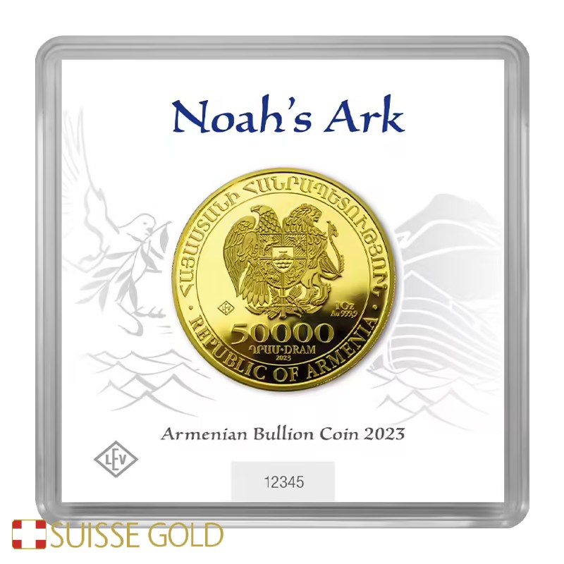 2023 Armenian Noah's Ark 1 Ounce Gold Coin