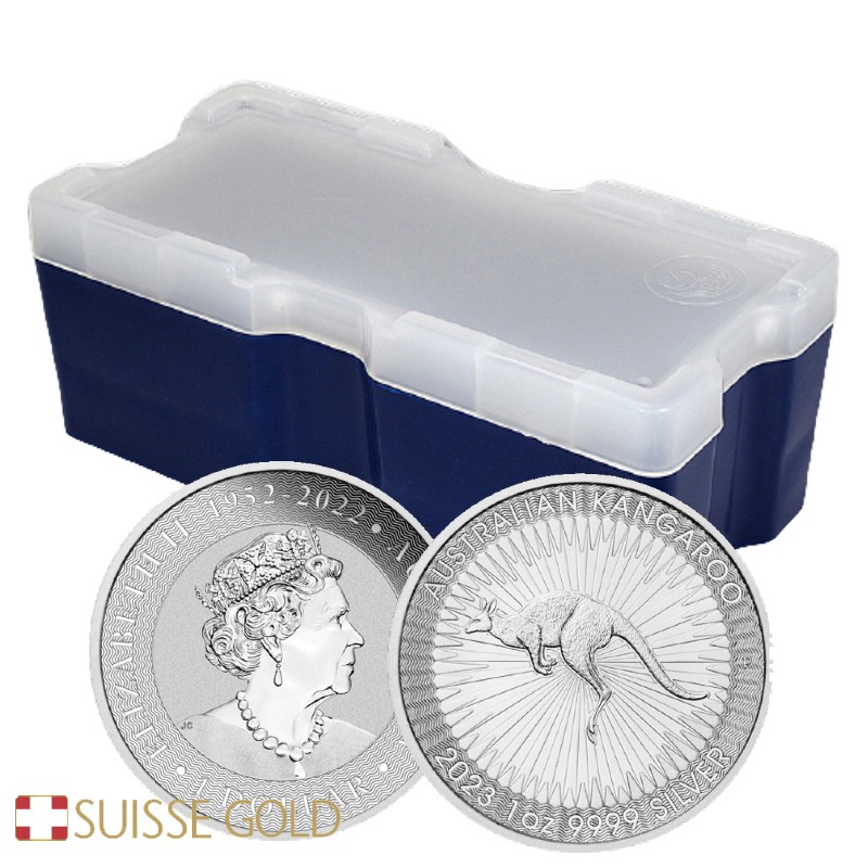 2023 Australian Kangaroo 1 Ounce Silver Monster Box