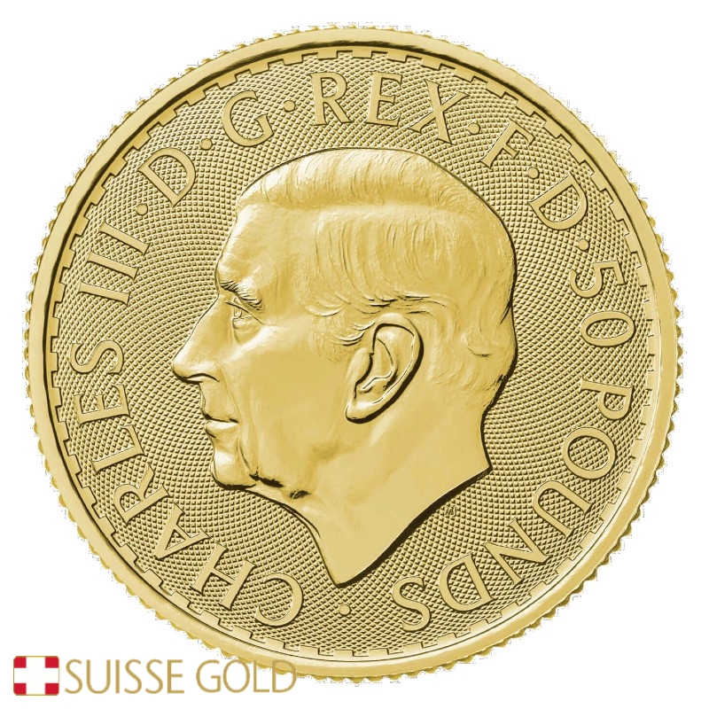2024 British Britannia 1/2 Ounce Gold Coin King Charles III