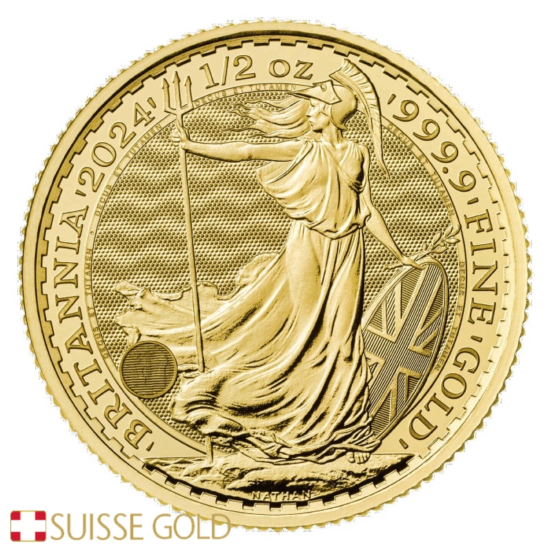 2025 British Britannia 1/2 Ounce Gold Coin King Charles III