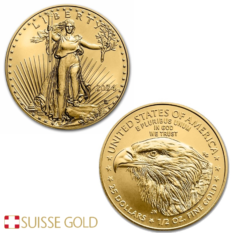 1/2 Ounce 2024 American Eagle Gold Coin