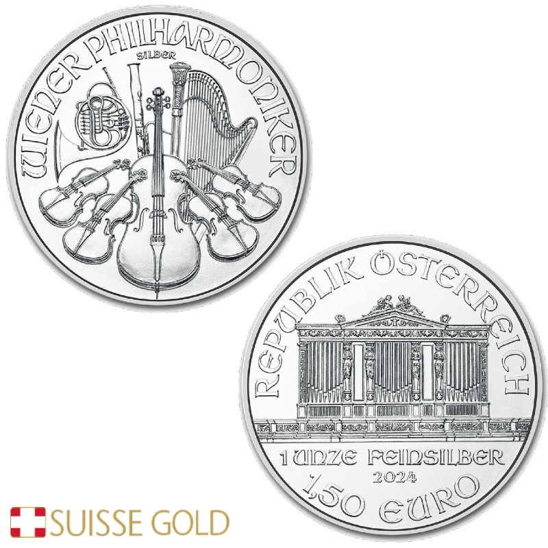 2024 Austrian Philharmonic 1 Ounce Silver Coin