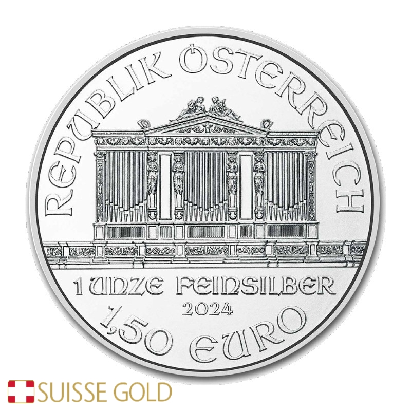 2024 Austrian Philharmonic 1 Ounce Silver Coin