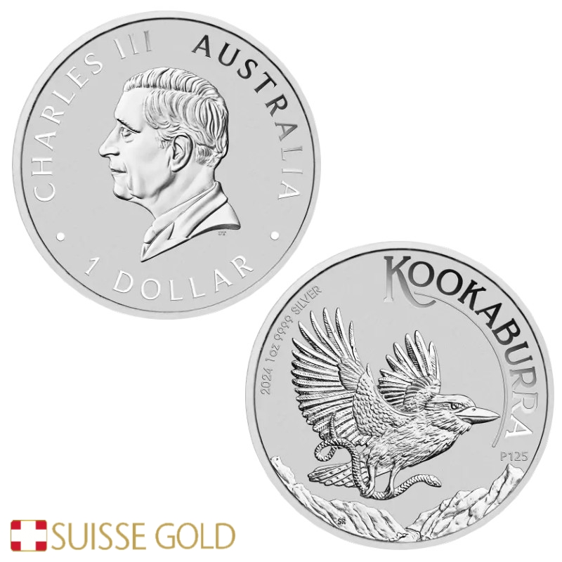 2024 Australischer Kookaburra 1UnzeSilbermünze
