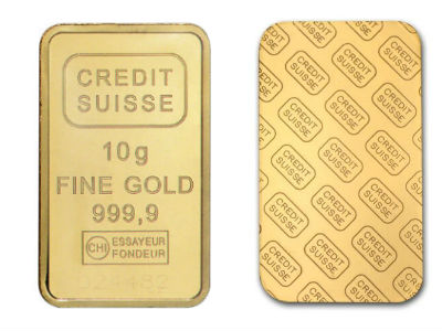 Credit Suisse 10 Gram Gold Bar