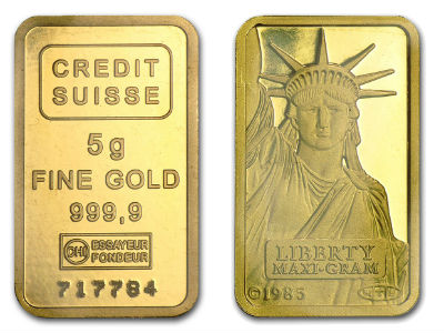 CREDIT SUISSE 5g FINE GOLD